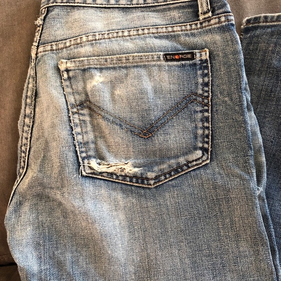 Men’s energie straight Morris distressed jeans 30 - Picture 2 of 8